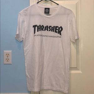 Trasher Skate Unisex, Mag White T-Shirt